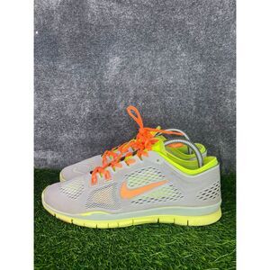 Nike Free 5.0 Running Shoes Women’s US 8.5 Gray Neon Green Orange
